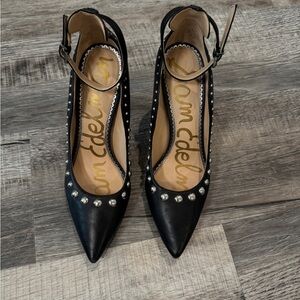 Sam Edelman Black Studded Heels